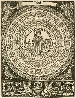 The Sun. Illustration. Libro del Juego del las Suertes. Prac