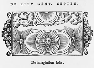 Magnus Prints: Sun / Olaus Magnus / 1555