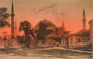 Anthemius Gallery: Sun setting over St Sophia