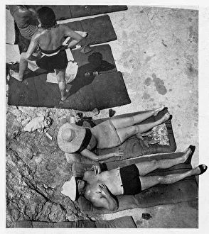 Antibes Gallery: Sunbathers at Eden Roc