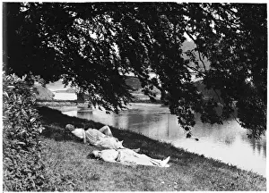 Sun Bathing Prints: Sunbathing by the Dart