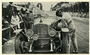 Sunbeam Collection: Sunbeam car at Le Mans Race, 1925