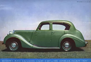 Images Dated 16th March 2012: Sunbeam Talbot advertisement, 1939
