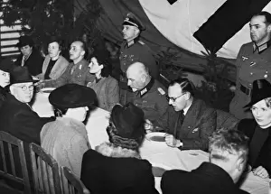 Sunday 20 March, German soldiers including the military commanders for Belgium