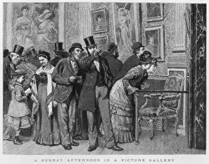 Entitled Prints: Sunday Afternoon in a Picture Gallery, 1879