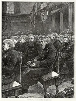 Images Dated 11th November 2020: Sunday at Chelsea the Royal Hospital Chelsea. With limited number of men receiving