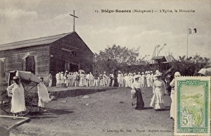 Worshipping Collection: Sunday at church in Antsiranana, Madagascar