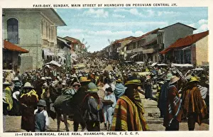 Sunday Fair - Main Street of Huancayo, Peru