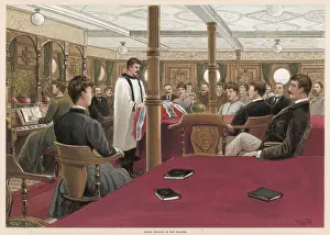 Decks Prints: Sunday on Shipboard