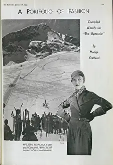 Burberry Prints: Sunday Wilshin, actress (1906-1991) studio fashion portrait