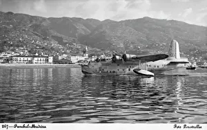 Patrol Prints: Sunderland plane, Imperial Airways, Funchal, Madeira