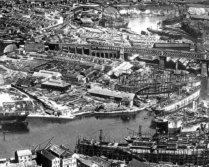 Sunderland ship yards probably 1920s