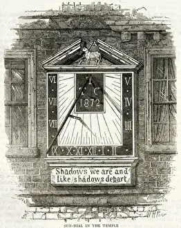 Sundial Prints: SUNDIAL / TEMPLE / LONDON