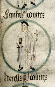 Aragon Prints: SUNIFRED I (?-950). Detail of Sunyer I, count