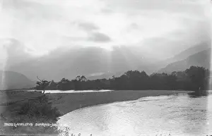 Sunlight Breaking Through Clouds at Llanelltyd