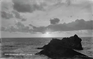 Seascape Prints: Sunset at Bedruthan