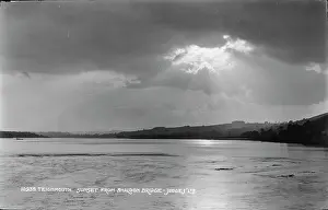 Shaldon Prints: Sunset from Shaldon Bridge