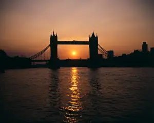 Twilight Prints: Sunset over Tower Bridge, London