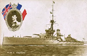 Jellicoe Prints: Super Dreadnought - HMS Orion - Portrait, Sir John Jellicoe