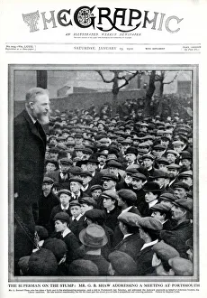 Images Dated 12th October 2018: Superman on the Stump - George Bernard Shaw 1910