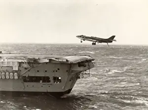 Supermarine 544 N113 during trials aboard HMS Ark Royal