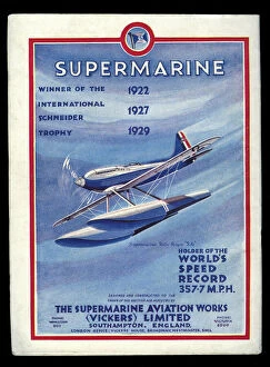 Holder Collection: Supermarine aeroplane, Rolls-Royce S. 6