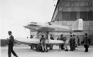 Calshot Prints: Supermarine S5 N219 during an engine test at Calshot R J