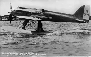 Solent Prints: Supermarine S5 N219 under tow in the Solent