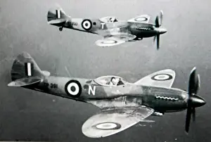Spitfire Prints: Supermarine Spitfire FR XVIII pair of No208 Squadron RA