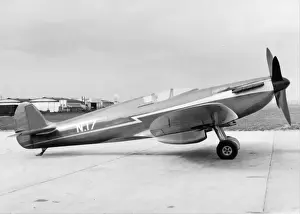 Supermarine Prints: Supermarine Spitfire I Speed Record Attempt parked