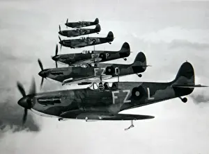 Spitfire Prints: Supermarine Spitfire Ia sextet aloft