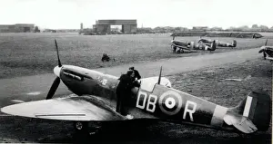 Supermarine Prints: Supermarine Spitfire IIAs of 411 Squadron, Digby Lincs