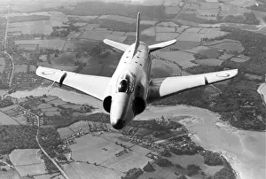Photographic Prints: Supermarine Swift F4 WK198 on test