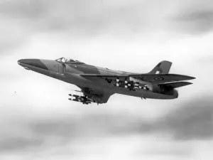 Missiles Prints: Supermarine Swift F7 fitted with Fireflash air-to-air missil