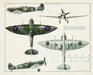 1940s Gallery: Supermarine Type 350 Spitfire aeroplane