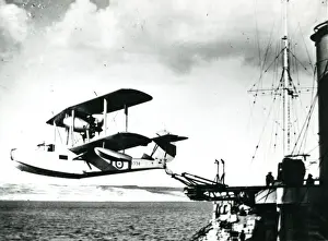 Supermarine Walrus, ?8338, launched from a catapult