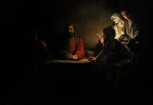 Christ Prints: Supper at Emmaus, 1648, by Rembrandt van Rijn (1606-1669)