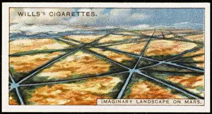 Supposed landscape on the planet Mars