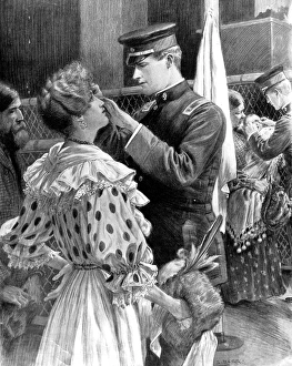 Images Dated 16th December 2004: A Surgeon examining an Immigrant, Ellis Island, New York, 19