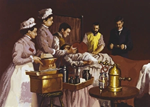 Administered Gallery: Surgery using ether as anesthetic administered by