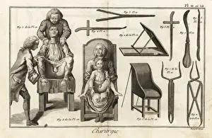 Surgical chairs and instruments for a bladder