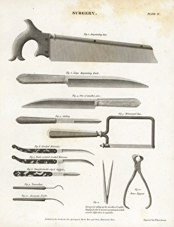 Abrahamrees Gallery: Surgical equipment including saws, knives and scalpels