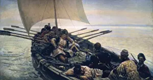 Cossacks Prints: SURIKOV, Vasily Ivanovich (1848-1916). Stenka