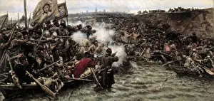 Vasily Prints: SURIKOV, Vasily Ivanovich (1848-1916). Yermak s