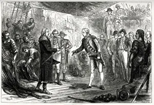 1797 Gallery: Surrender of Admiral De Winter, head of the Dutch fleet
