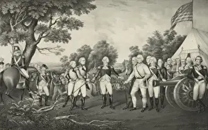 Burgoyne Prints: Surrender of General Burgoyne at Saratoga N. Y. Oct. 17th. 17