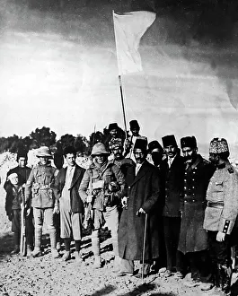 Surrender of Jerusalem to British troops during WW1