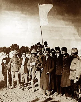 Surrender of Jerusalem to British troops during WW1