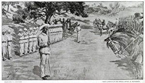Images Dated 10th September 2020: The Surrender of Santiago: Spanish buglers playing the retreat - '