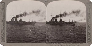 Travels Collection: Surrendered German ships at Scapa Flow, WW1